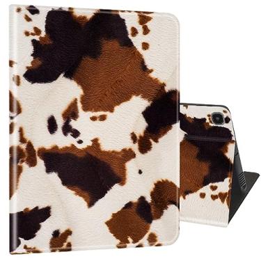 Imagem de Capa para Samsung Galaxy Tab S6 Lite 10,4 polegadas 2022/2020 (SM-P610/P613/P615/P619), capa de corpo inteiro com suporte multi-ângulo ultrafino com função despertar/hibernar - estampa de couro de