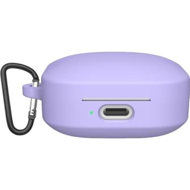 Imagem de Capa protetora de silicone para xiaomi air 4se, 2 pacotes, capa protetora de fone de ouvido sem fio, capa protetora, capa anti-poeira,Purple