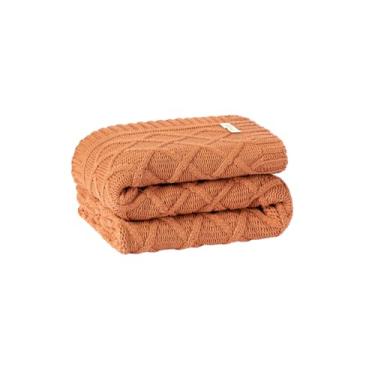 Imagem de Peseira Manta Sofa Sala Cama Casal Tricot 180x60cm Trico Paris