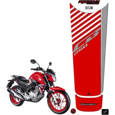 Imagem de Adesivo Cb250 Twister Resinado Tipo Gravata Gvt008 - Resitank, Vermelh