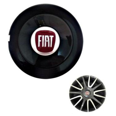 Imagem de Calota Calotinha Central Tampa Meio Miolo De Roda Fiat Bravo Aro 17 Pr