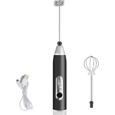 Imagem de Cabilock USB Batedor Elétrico 3 Velocidades Bebidas Frutas 2 Em 1 - Wh