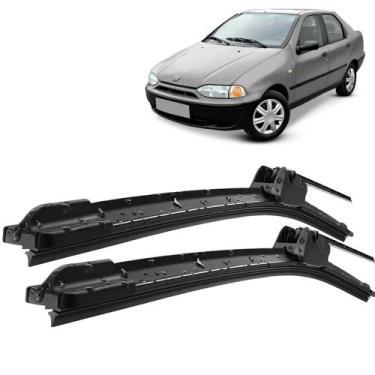 Imagem de Par Palheta Limpador ParaBrisa Siena 1996 1997 1998 1999 2000 Silicone