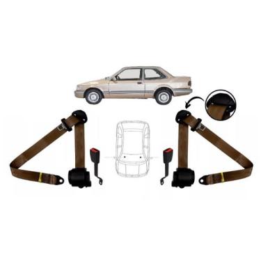 Imagem de Par de Cintos de Segurança 3 pontos Apolo + Par de Fechos - HCML, Marr