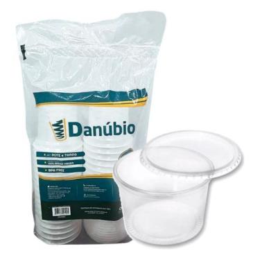Imagem de Pote Redondo com tampa Descartável Microondas Freezer 500ml  120 uni -