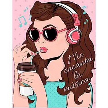 Imagem de Me encanta la música: Cuaderno De Musica Pentagrama: Libreta Notación Musical, 12 pentagramas por pagina