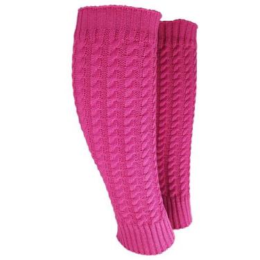 Imagem de Polaina Longa Feminina Tricot Trança - Katlen Tricot, Pink