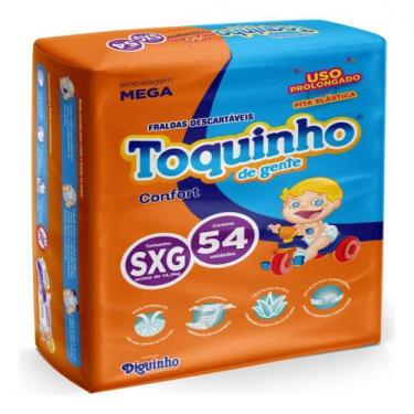 Imagem de Fralda Descartável Toquinho De Gente Confort Sec Super - SXG 54 fralda