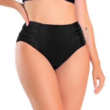 Imagem de Sunkini Fio Dental Liso Plus Size Banho de Mar Ref: 601254, Preto, 48