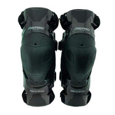 Imagem de Joelheira Articulada Mr Pro New Classic Motocross Trilha, Preto, M