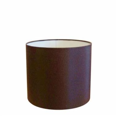 Imagem de Cúpula em tecido cilíndrico abajur luminária cp-4143 35x25cm café - Vi