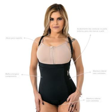 Imagem de Cinta calcinha modeladora cirúrgica compressiva Mabella 1001 cós alto 