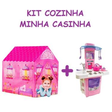Imagem de Conjunto Brinquedo Barraca Minha Casinha com Kit Cozinha - Big Star e 
