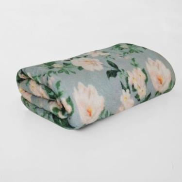 Imagem de Manta Casal Microfibra Estampada Celta - CORTTEX, Verde Claro