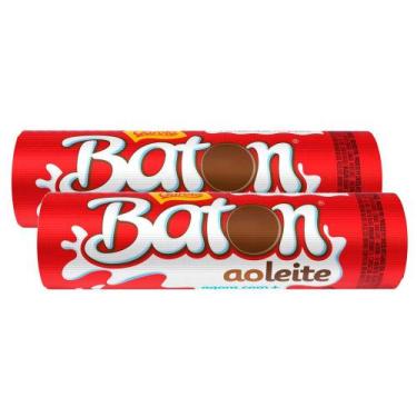 Imagem de Kit 2 Chocolate Garoto Baton ao Leite 16g