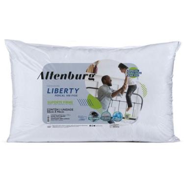 Imagem de Kit 4 Travesseiros King Super Macio Liberty Altenburg Percal 180 Fios 