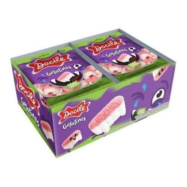 Imagem de 2x Bala Gelatina Halloween Dentes Monstro 12un Lembrancinha  - Docile