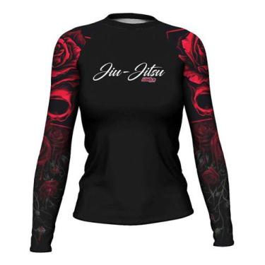 Imagem de Rash Guard Red Jiu Jitsu Feminina Atlética Esportes, G