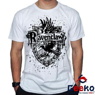 Imagem de Camiseta Corvinal 100% Algodão Harry Potter Ravenclaw Geeko, Branco go