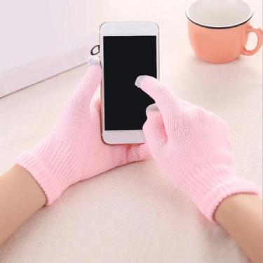 Imagem de Luva de lã Touch Screen Grossa Inverno - Mix de produtos , Rosa bebê