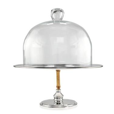 Imagem de Boleira Naturals com Tampa de Vidro Shefield Plate