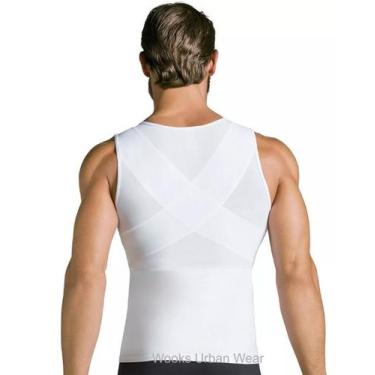 Imagem de Cinta modeladora masculina slim - Wooks, Branco, GG