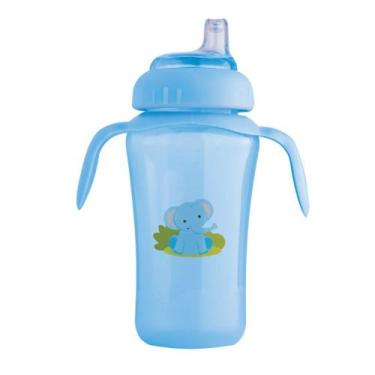 Imagem de Copo Educativo Azul com Bico de Silicone 330ml Cefisa, 0