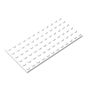 Imagem de Classic White Plates Bulk, White Plate 6x12, Building Plates Flat 10 Piece, Compatible with Lego Parts and Pieces: 6x12 White Plates(Color: White)