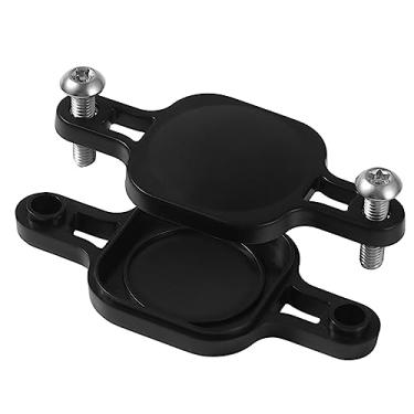Imagem de Suporte oculto para bicicleta AirTag, suporte de rastreador GPS compatível com Apple Airtag para a maioria das bicicletas, bicicletas elétricas, scooters - preto, resistente, quadrado