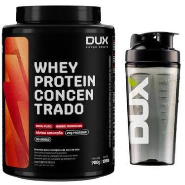 Imagem de Whey Protein Concentrado Dux - 900g + Coqueteleira Oficial - Sabor Neutro (Sem sabor)