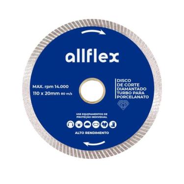 Imagem de Disco Diamantado allflex Turbo P/Porcelanato 110MMx20MM