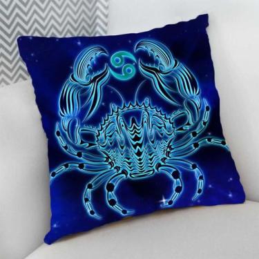 Imagem de Almofada Decorativa Cheia c/ Zíper Signos Horóscopo Zodíaco - Deluzz, 