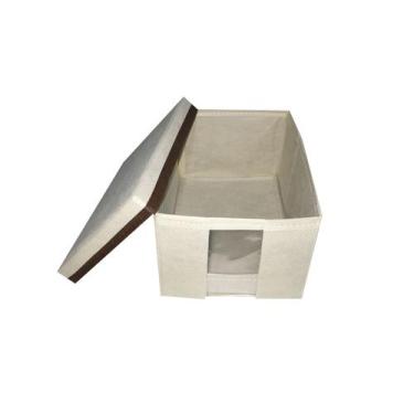 Imagem de Sapateira individual com visor e tampa caixa infantil - L 15cm x A 11c