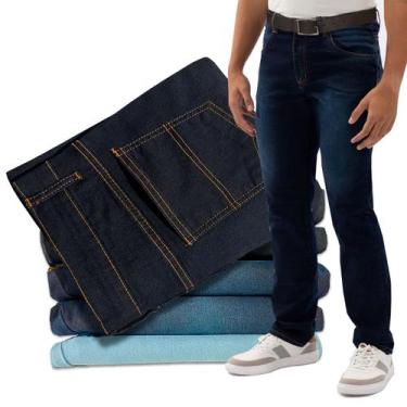 Imagem de Kit 5 Calças Jeans Masculina Com Lycra. - Almix, 40