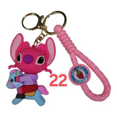 Imagem de Chaveiro Fofinho Stitch Sereia Emborrachado Realista 3D Grande - Dream