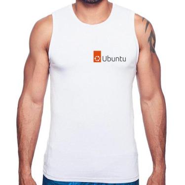 Imagem de Regata Ubuntu Linux - Foca na Moda, Branco, GG