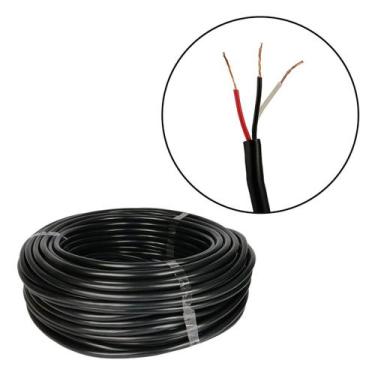 Imagem de Cabo PP Fio Flexível 3x1,5 Cobre Extensão Instalação Elétrica Automoti