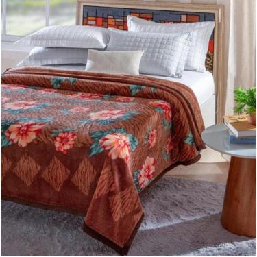 Imagem de Cobertor Casal Dyuri Toque Macio C/Cinta 180x220cm - Jolitex, Tejo Mar