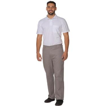 Imagem de Calça Profissional Operacional Masculina Brim Cós Meio Elástico - Demo