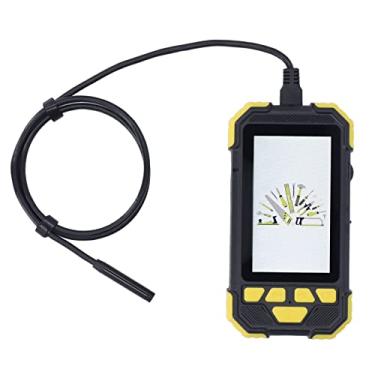 Imagem de Câmera para endoscópio com 8 luzes LED, Câmera de inspeção com tela de 4,3 pol., lente de 8 mm, boroscópio digital portátil HD Câmera de esgoto à prova d'água IP67 para