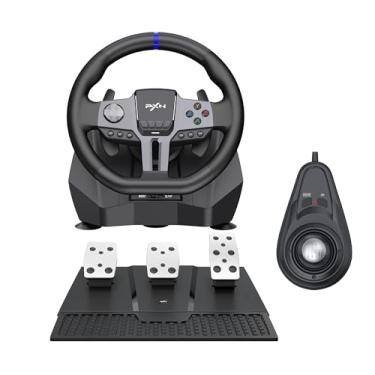 Imagem de PXN V9 Gen2 gaming Racing Wheel With magnetic Pedals and Shifter 270/900° Dual-Vibration Driver free, sim car Driving Pc Steering Wheel for PC,PS4,PS3,Xbox one, Xbox Series X/S switch