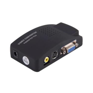 Imagem de Conversor cctv rca , s-vídeo, vga fêmeas entrada x vga fêmea saída - M