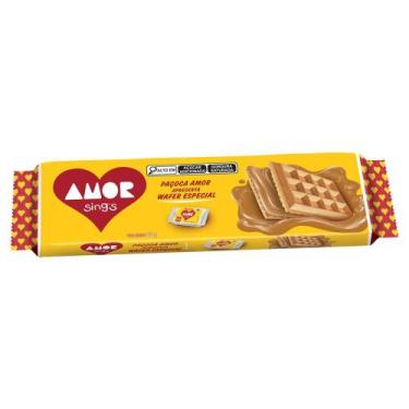 Imagem de Biscoito Wafer Recheio Paçoca Amor Sings Pacote 80g
