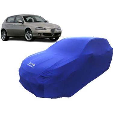 Imagem de Capa De Tecido Helanca Lycra Para Carro Alfa Romeo 147 Hatch - Mz, Azu