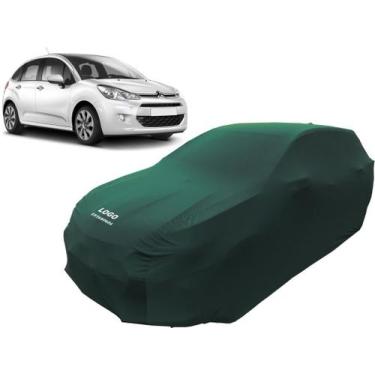 Imagem de Capa Automotiva Para Citroen C3 Tecido Helanca Lycra - Mz, Verde