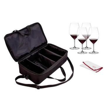 Imagem de Conjunto Riedel Gift Maleta com 4 Taças e Pano Microfibra