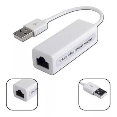 Imagem de Cabo Conversor Adaptador Usb X Rj45 Fêmea rede Computador - VIL
