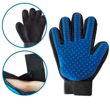 Imagem de Luva  Para Tirar Pelos De Gato E Cachorro Cinza - BELLATOR