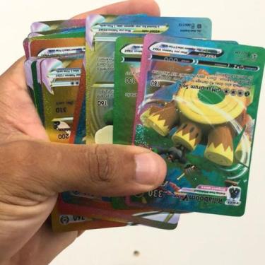 Imagem de Kit 10 Cartas PoKémon Folha Versão Brilhantes Estrelas - Magalu - COME