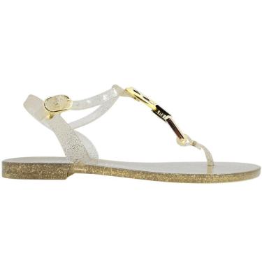 Imagem de Sandália Feminina Rasteira Casual Dia a Dia Passeio Glitter Petite Jolie PJ7339